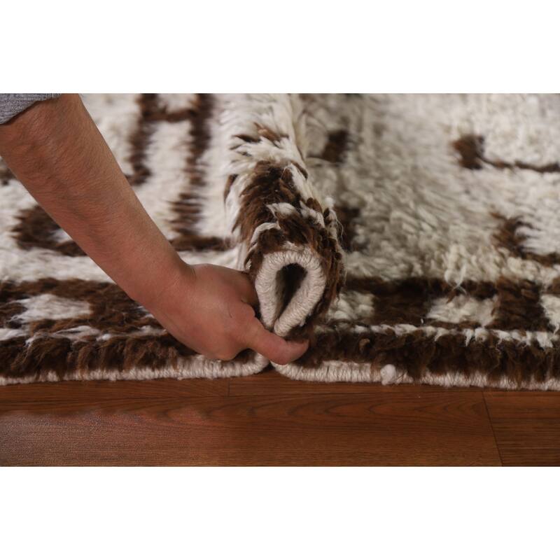 Plush Turkish Anatolian Beige Runner Rug Hand-knotted Wool Carpet - 3'2"x 10'6"