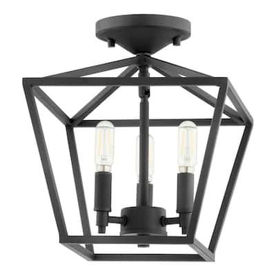 Quorum International Gabriel 3 Light 10" Wide Semi-Flush Ceiling