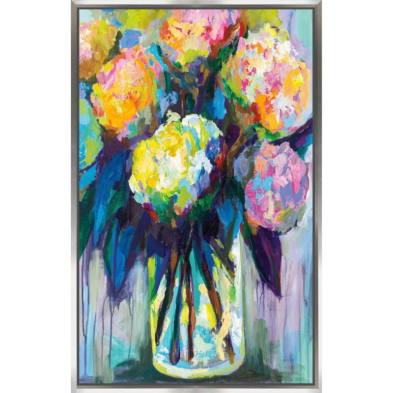"Full of Hydrangeas" Print on Floating Canvas