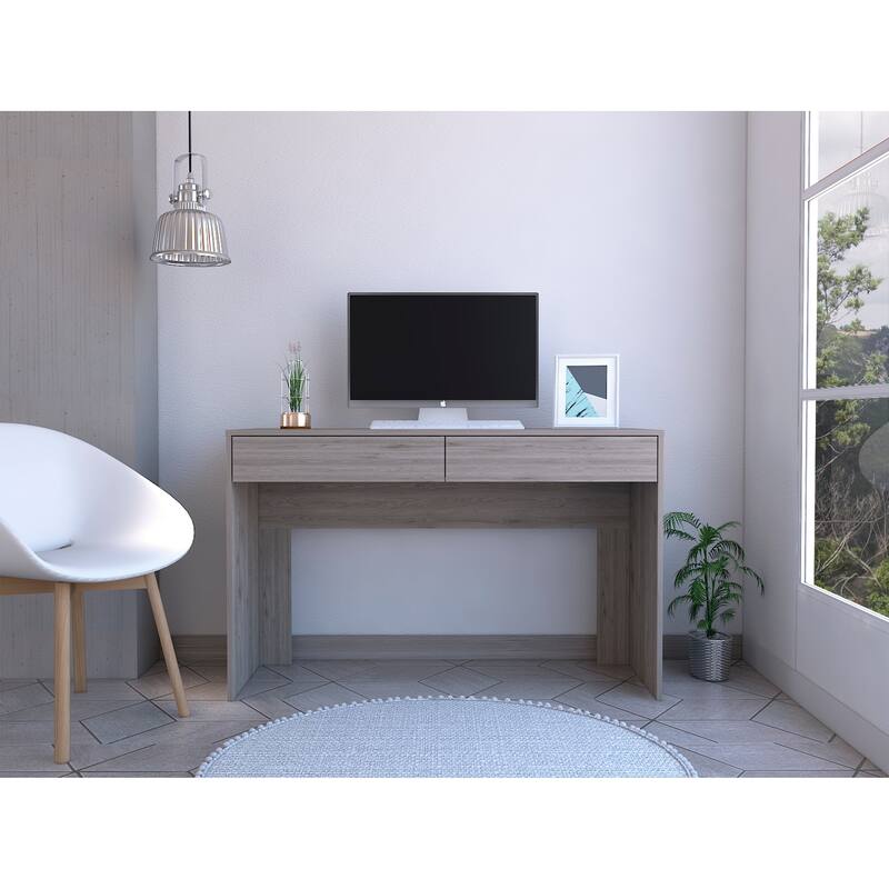 FM Furniture Tampa 2-Drawer Computer Desk with 2 Handleless Drawers ...