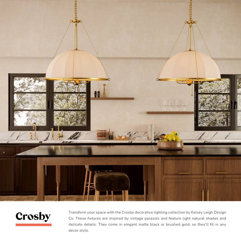Alora Lighting CH661433 Crosby 4 Light 33" Wide Pendant