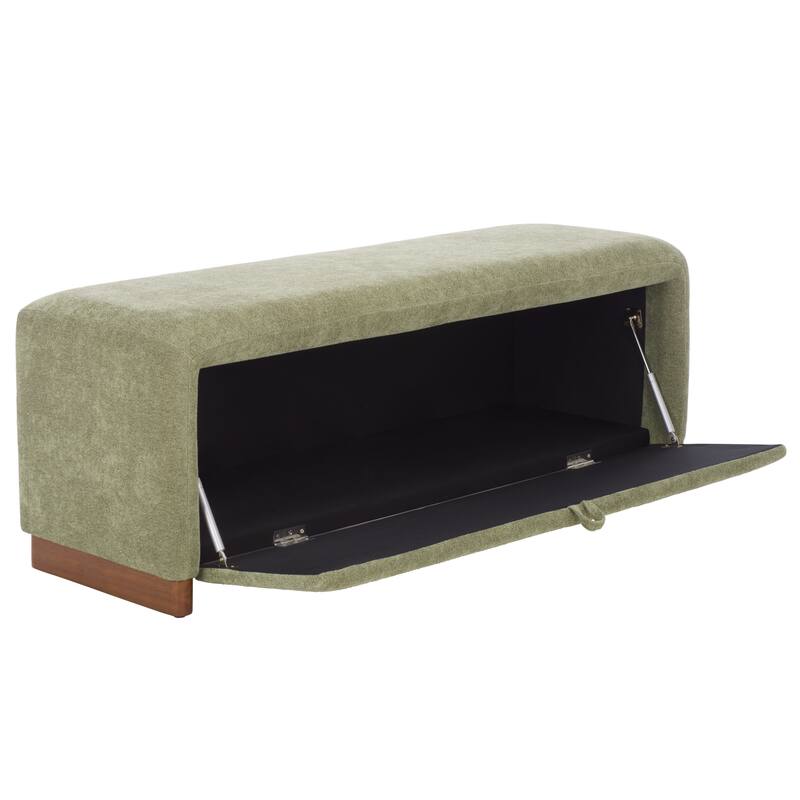 SAFAVIEH HOME Kowal Storage Bench - 51"W x 17"D x 19"H