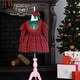 preview thumbnail 5 of 9, Merry Christmas Dress Collection 3 Piece Festive Ensemble for Girls 0 - 3 Months - Scottish Pattern
