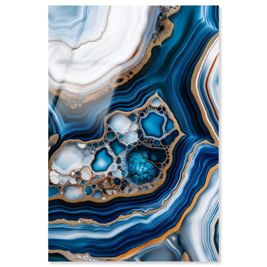 Azure Alveoli II Acrylic by Art Remedy, Ready to Hang