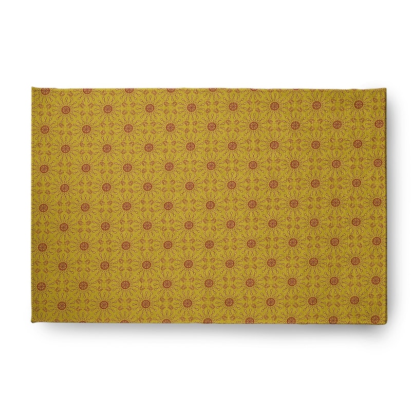 Sun Tile Rug - Mustard - 2' x 3'