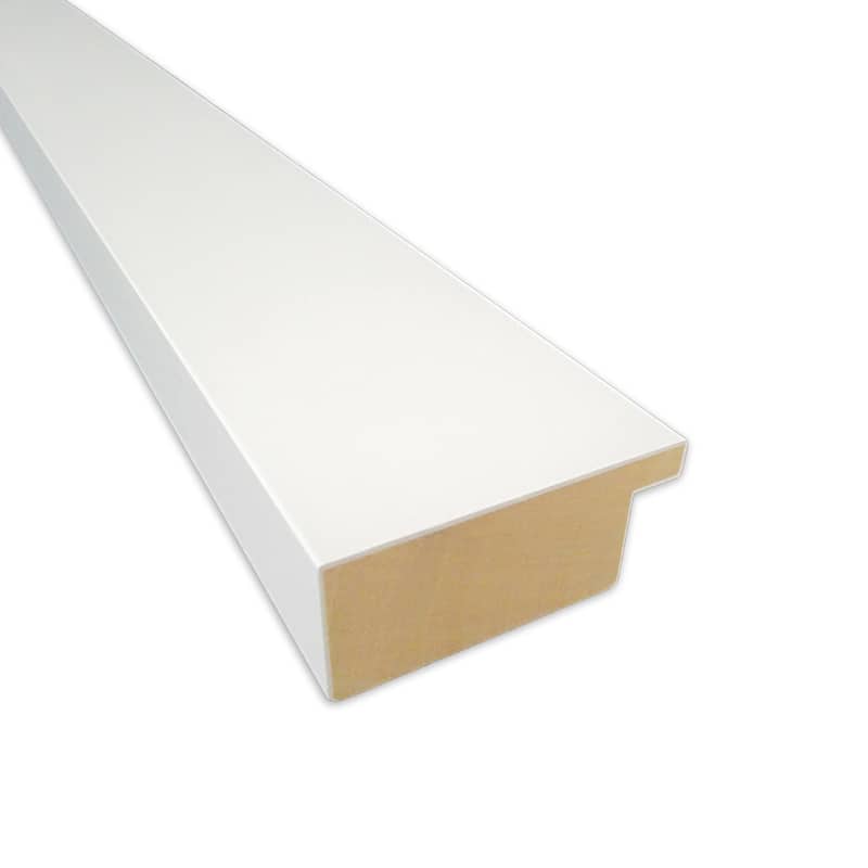 Basic Narrow Non-Beveled Wood Framed Full-Length On the Door Mirror - Glass Size 14x48