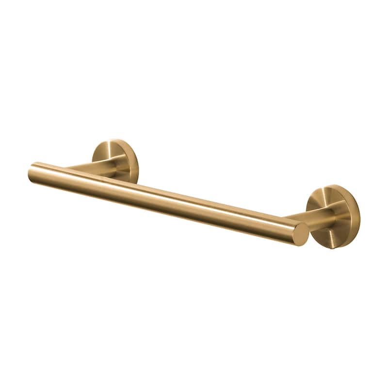 WOWOW Mutiple length Wall Mounted Stainless Steel Towel Bar - 12 in. - Brushed Gold