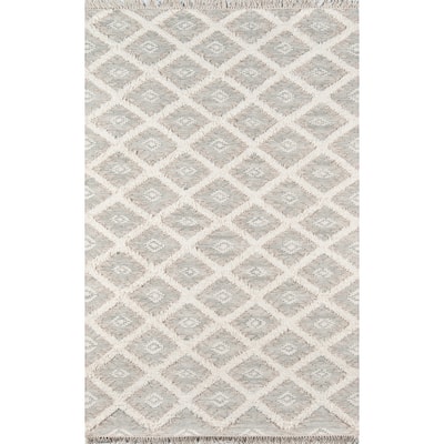 Momeni Harper Hand-woven Trellis Pattern Wool Contemporary Area Rug