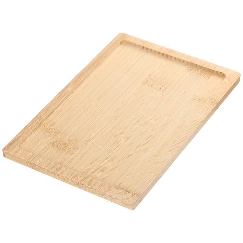 Bamboo Serving Tray 7.09" x 4.72" Rectangular Tea Tray Tabletop Serving Platters - Yellow