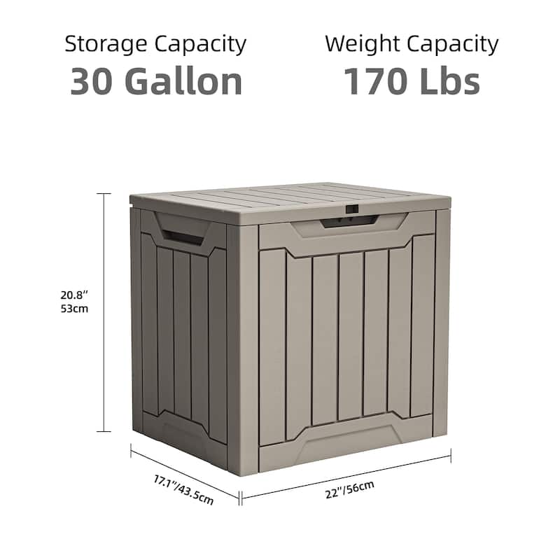 31 Gallon Outdoor Storage Waterproof Deck Box