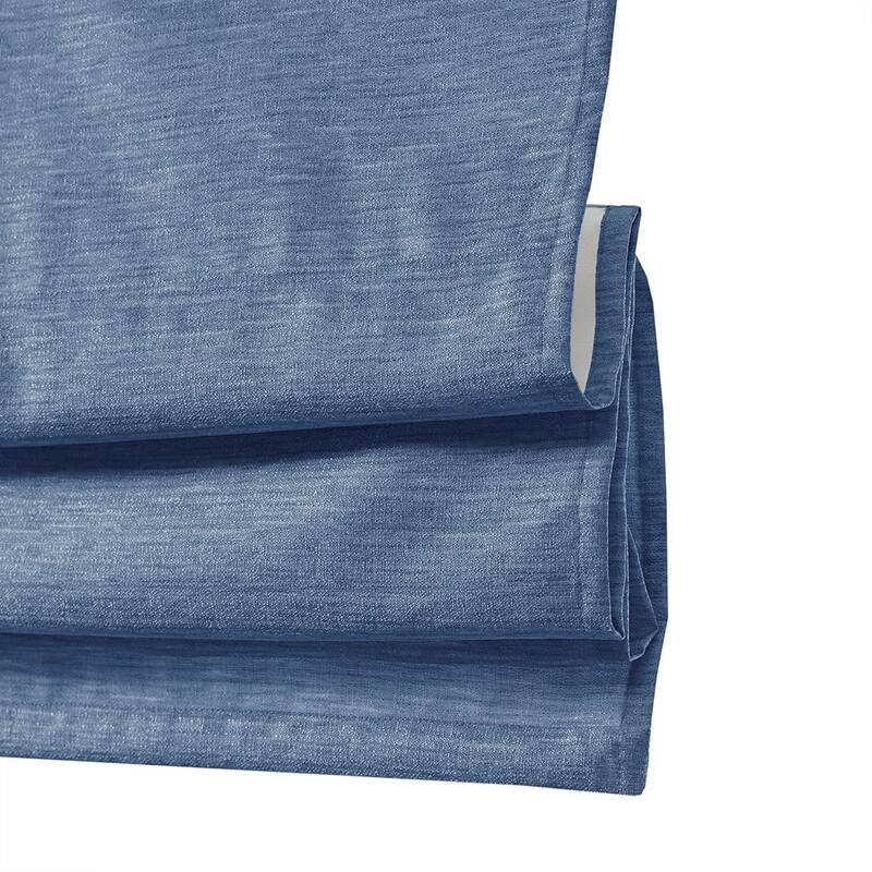 Printed Faux Silk Room Darkening Cordless Roman Shade