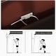preview thumbnail 6 of 11, Timechee 63'' W Dresser White Chest Srorage Cabinet Lacquer Drawers