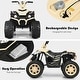 preview thumbnail 65 of 80, Costway 12V Kids 4-Wheeler ATV Quad Ride On Car w/ LED Lights Music - 42''x25.5''x29''(LxWxH)