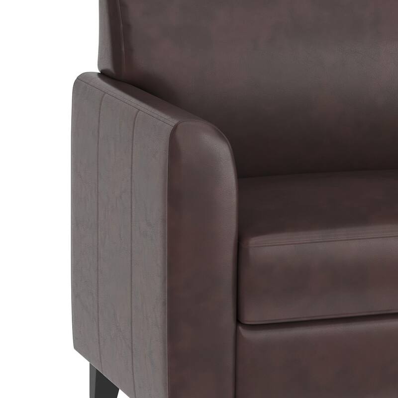 LeatherSoft Loveseat with Clean Line Stitched Frame