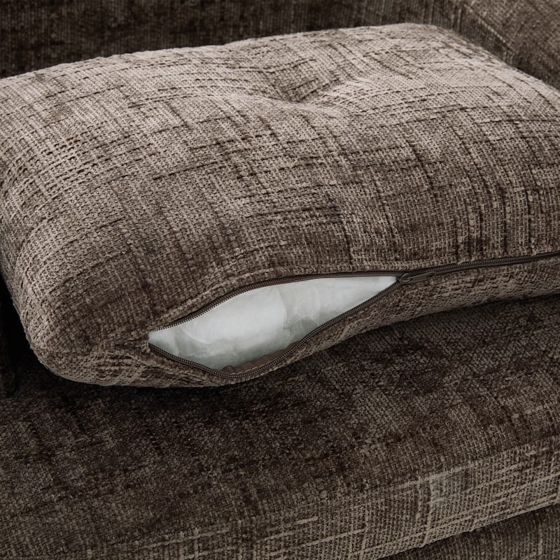 Roomfitters 360° Swivel Sofa Barrel Chair, 36.6-Inch Round Accent Chair with Dual-Layer Cushion for Living Room, Bedroom