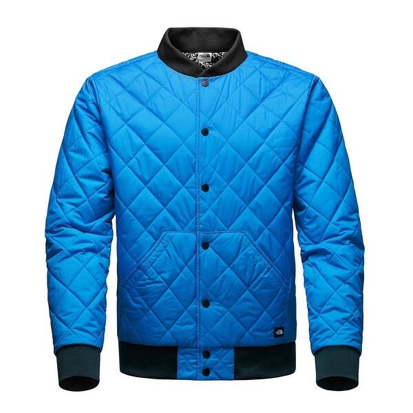 The North Face New Blue Mens Large L Reversible Bomber Puffer Jacket Overstock