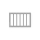 preview thumbnail 3 of 4, Universal Toddler Safety Guardrail (Dowels) Pebble Gray