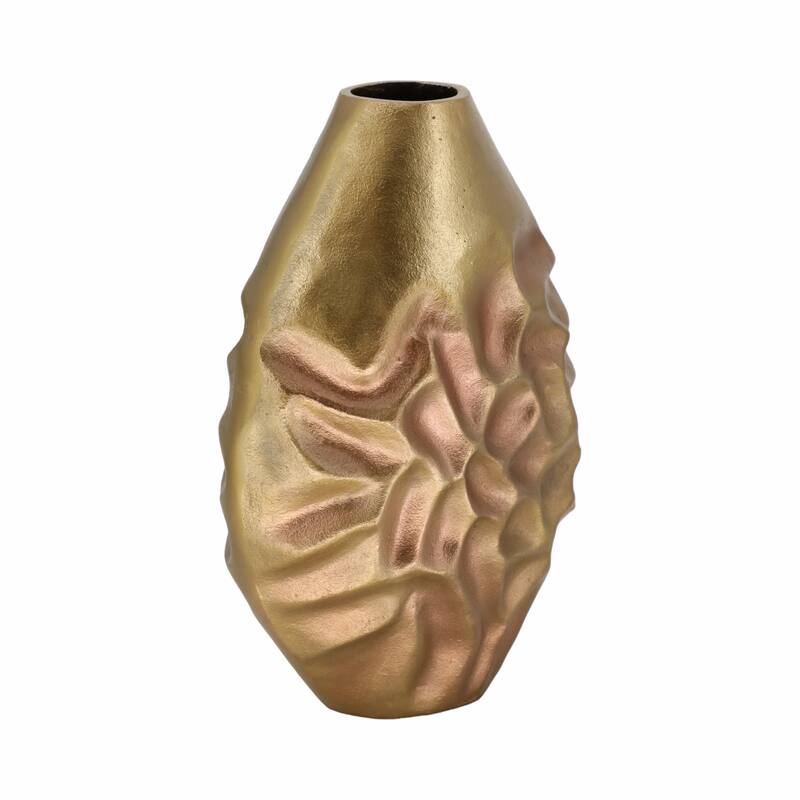 Metal Cartwright Hammered Textured Vase - Bronze