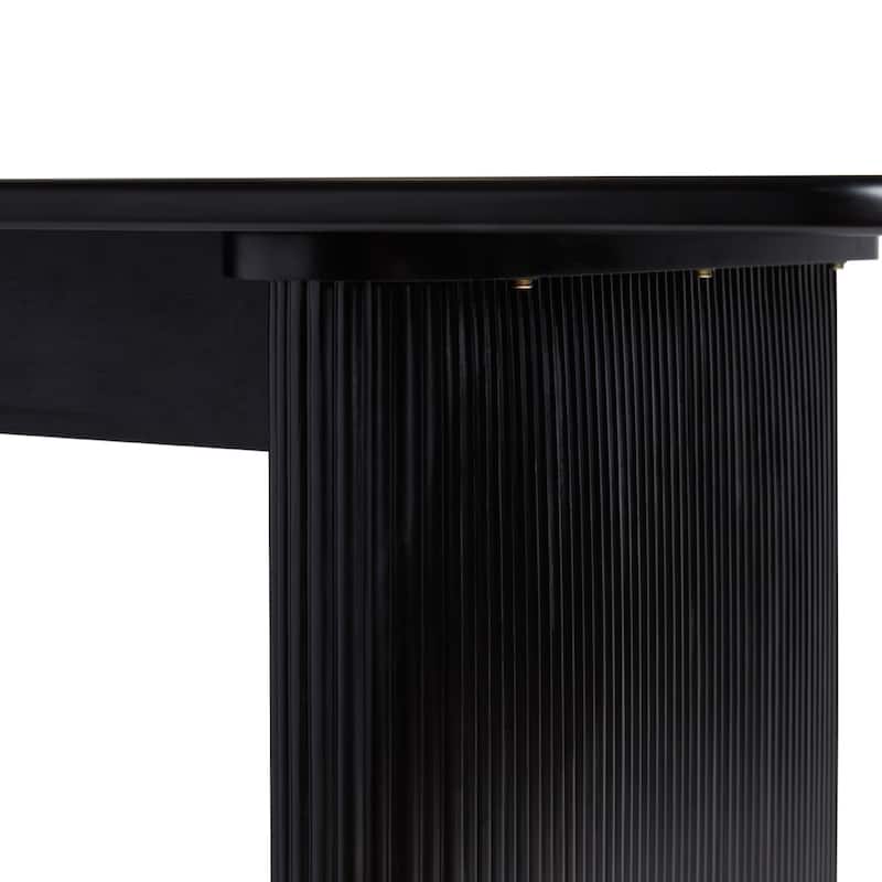 Middlebrook Designs 68" Modern Dining Table with Reeded Base