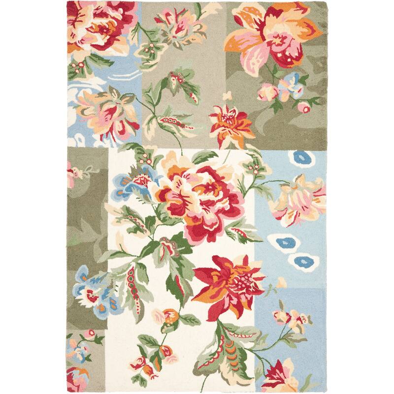 SAFAVIEH Handmade Chelsea Coralien French Country Wool Rug