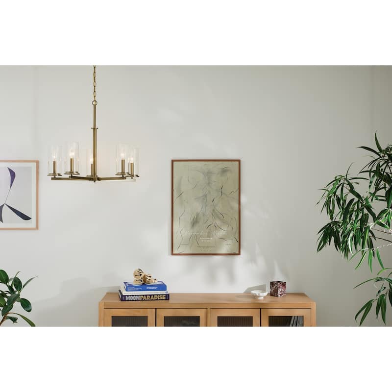 Kichler Lighting Crosby 26.25 in. 5-Light Natural Brass Chandelier