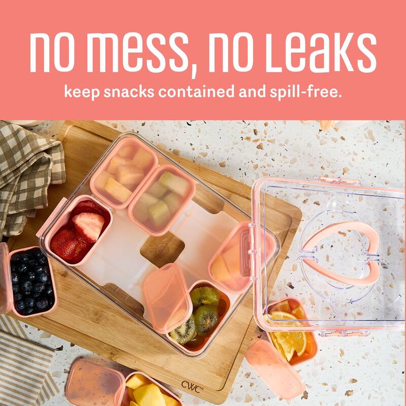 COOK WITH COLOR Snackle Box for Kids Lunch Box and Snack Container