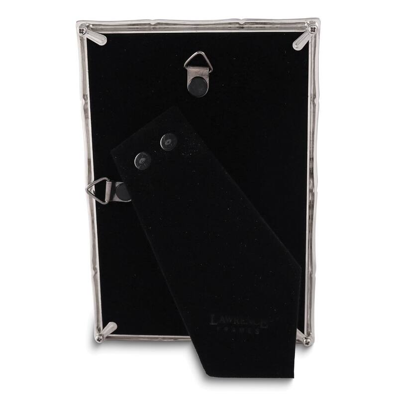 Curata Silver-Tone Metal Bamboo 4x6 Frame