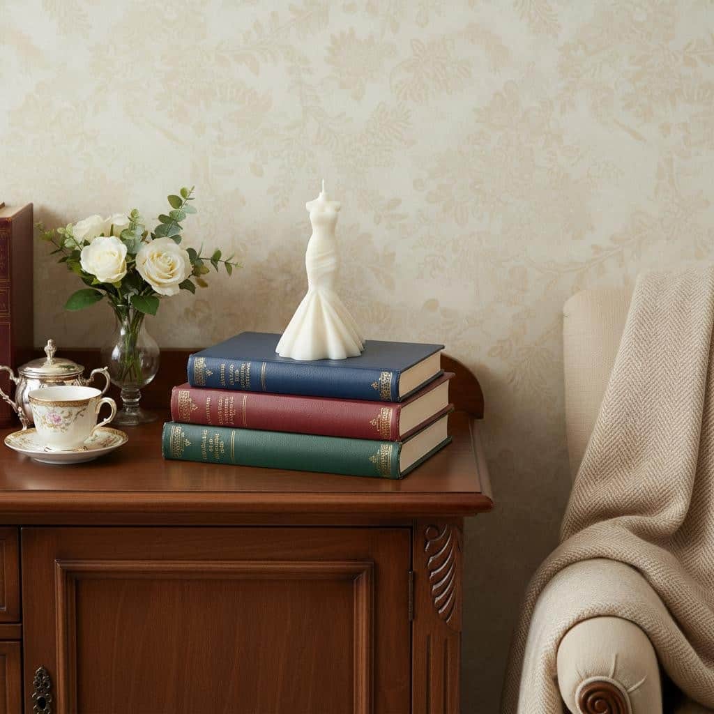 4" Ivory Unscented Dimensional Form Candle