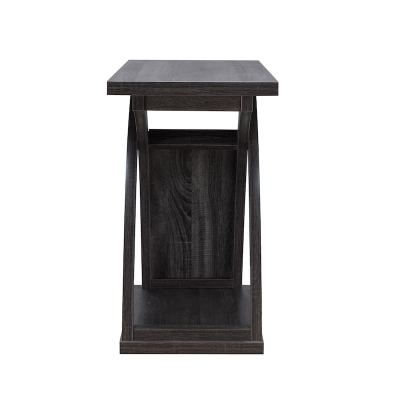 DH BASIC Transitional Distressed Grey 47-inch 1-Shelf Sofa Table by Denhour