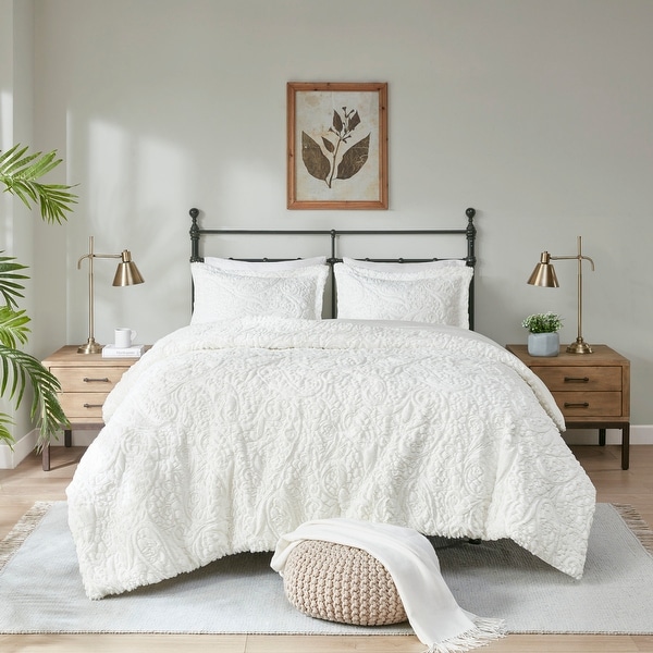 Madison Park Albany Ultra Plush Ivory Comforter Set. Opens flyout.