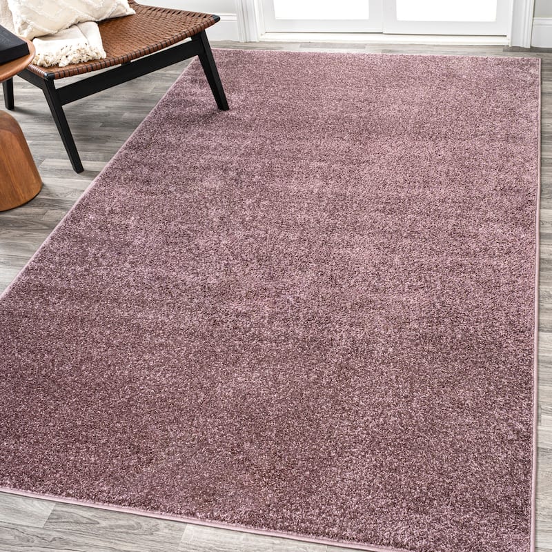 JONATHAN Y Tumbling Solid Low-Pile Area Rug - 6 X 9 - Light Purple