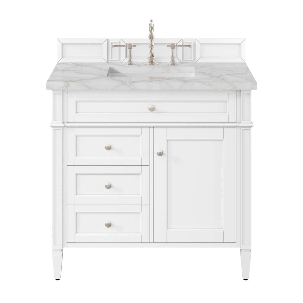 James Martin Vanities 655-V36-3VSL Brittany 36" Free Standing Single