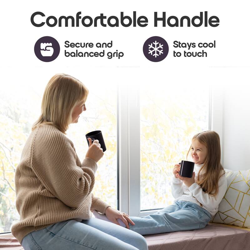 Omniware Teaz Cafe 11 oz Classic Mug - 3" D x 3.75" H