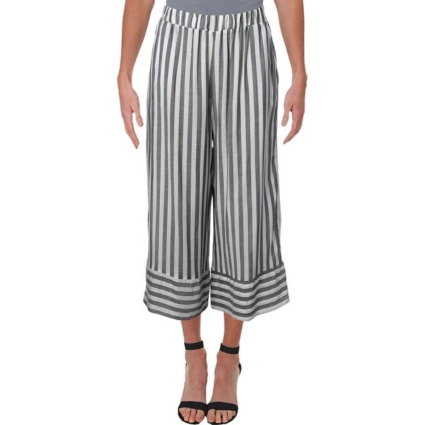 womens wide leg striped pants