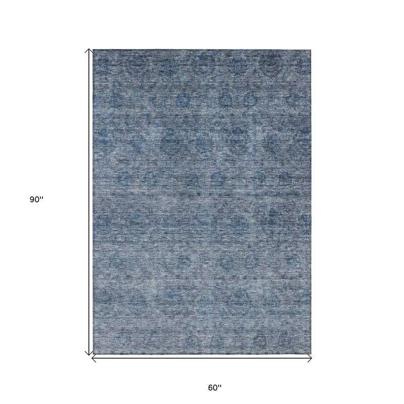 HomeRoots Floral Transitional Rectangle Outdoor Rug