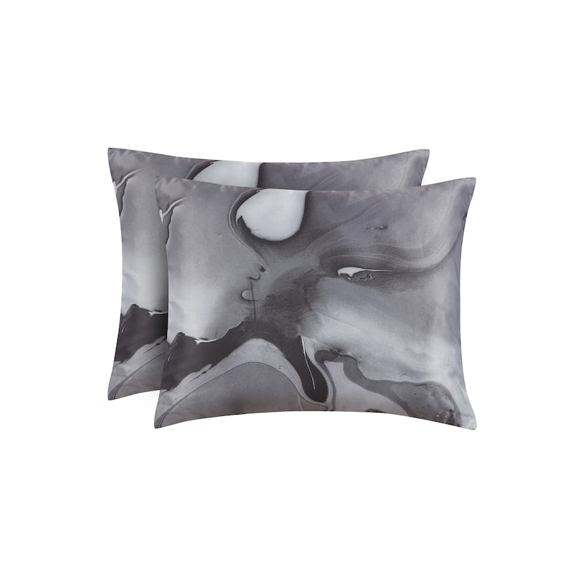 Midnight Marble 7 Piece Black Marble Bed in a Bag