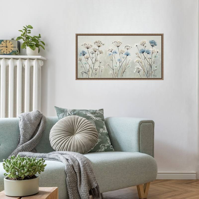 Jardin Azul Array by Patricia Pinto Framed Canvas Wall Art Print