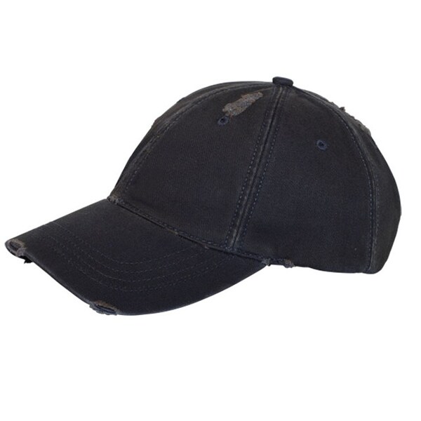 Distressed Adjustable Hook and Loop Closure Adventure Hat