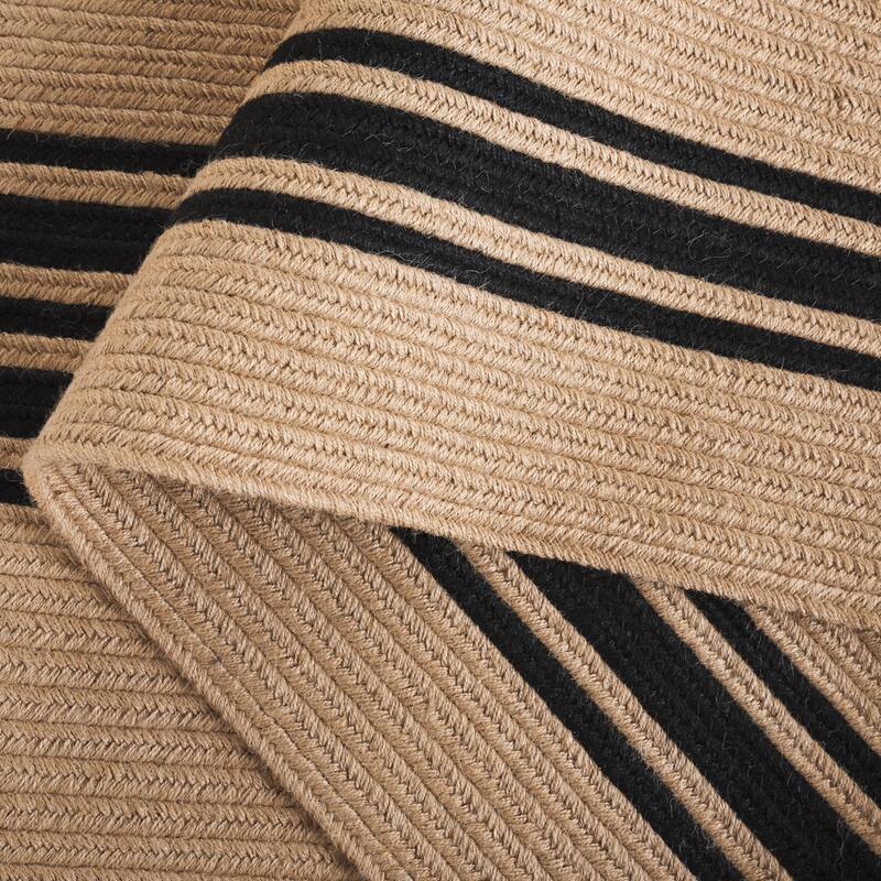 SAFAVIEH Handmade Braided Francis Stripe Jute Reversible Rug