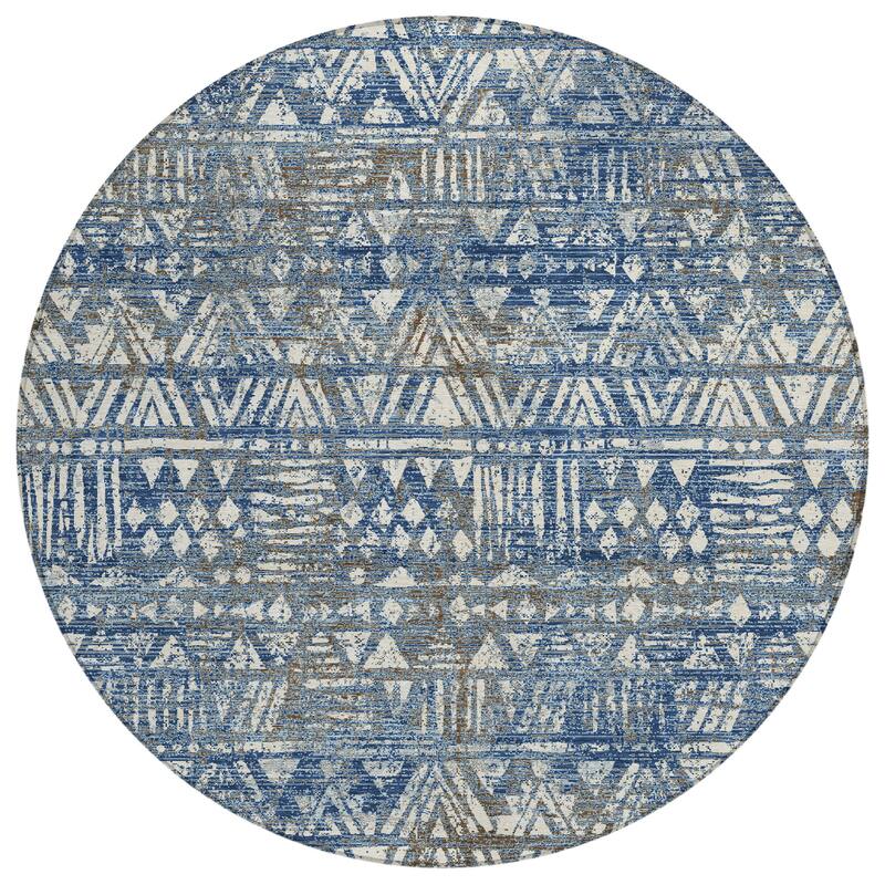 Machine Washable Indoor/ Outdoor Global Jara Chantille Rug