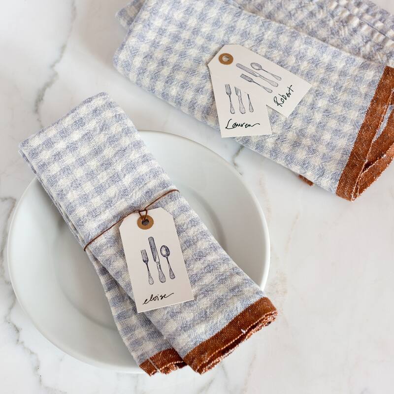 Caravan Gingham Napkins - Set of 4