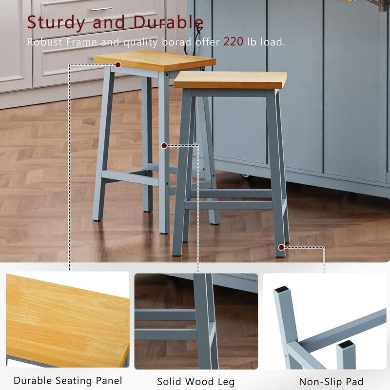 Solid Wood Bar Stools