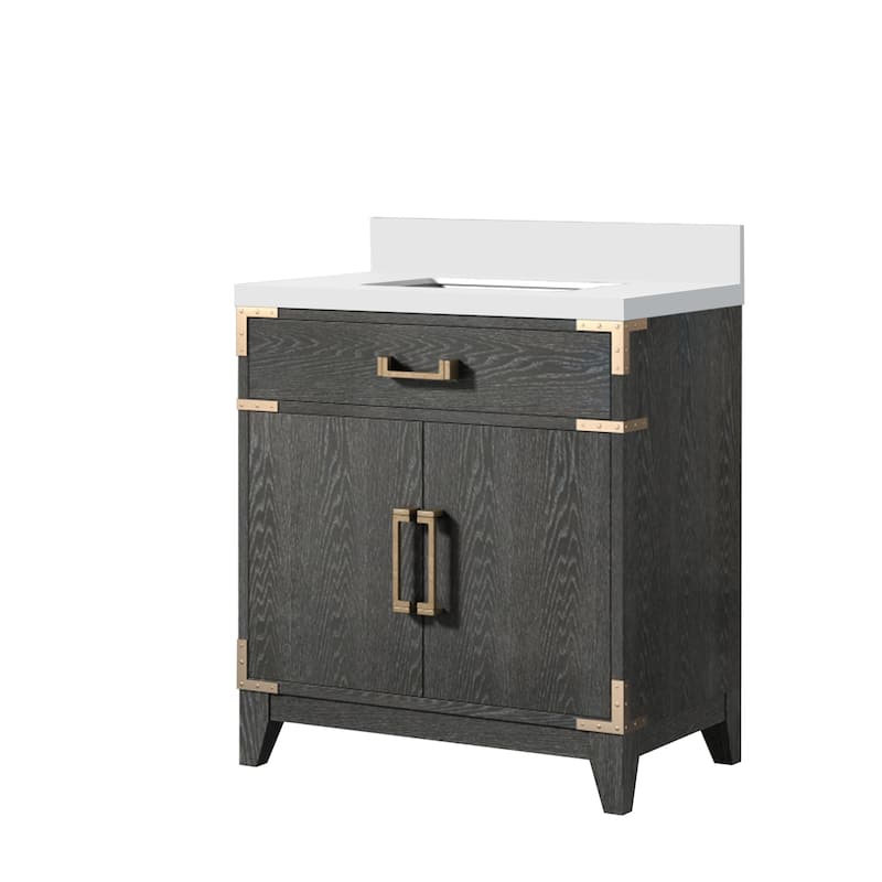 Laurel Bath Vanity with Cultured Marble Top and Sink