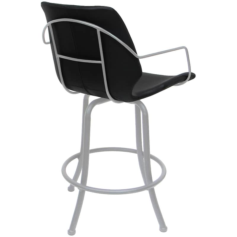 Asheville Swivel Counter 26", 30" or Extra Tall 34" Metal Bar Stool
