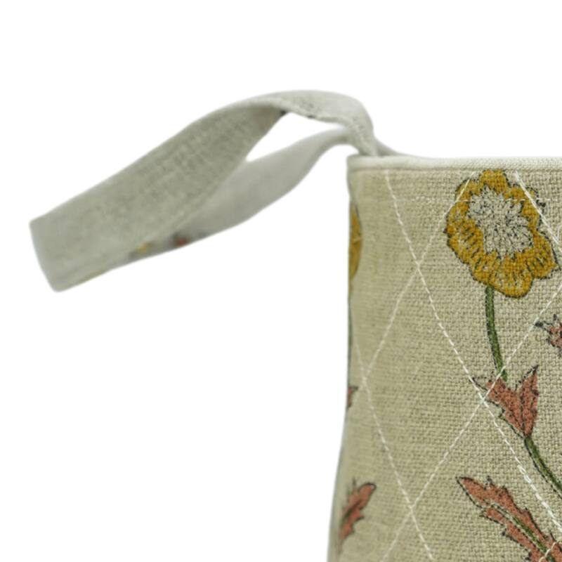 Fabdivine Handmade Floral Room Décor Nursery Storage Basket