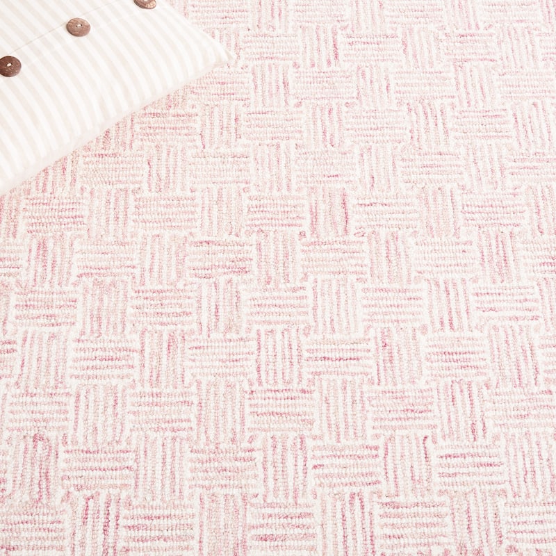 SAFAVIEH Handmade Micro-Loop Courteney Transitional Wool Rug