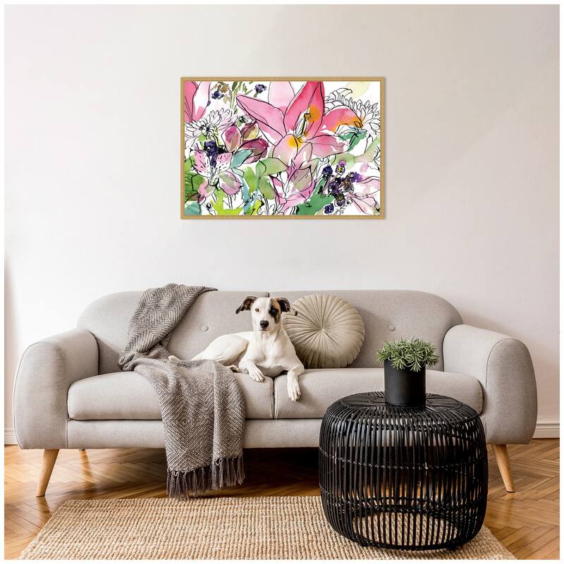Kate and Laurel Sylvie Compassion Framed Canvas by Janet Meinke-Lau