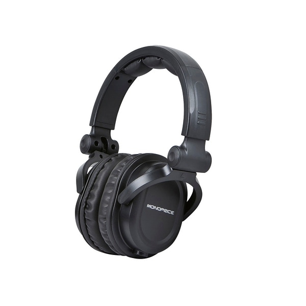 Monoprice Premium Hi-Fi DJ Style Over-the-Ear Pro Headphones With Micr. Opens flyout.