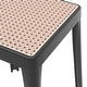 preview thumbnail 9 of 69, Tresse Modern Stackable Dining Stool with Wicker Seat for Dining Room, Garden, Patio, Indoor or Outdoor - No Assembly Required