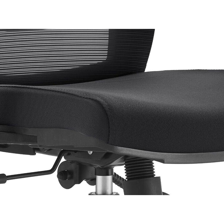Cotton Office Chair with Mesh Mid-Back Adorit Series by LeisureMod
